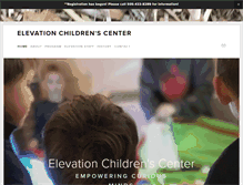 Tablet Screenshot of elevationchildrenscenter.org